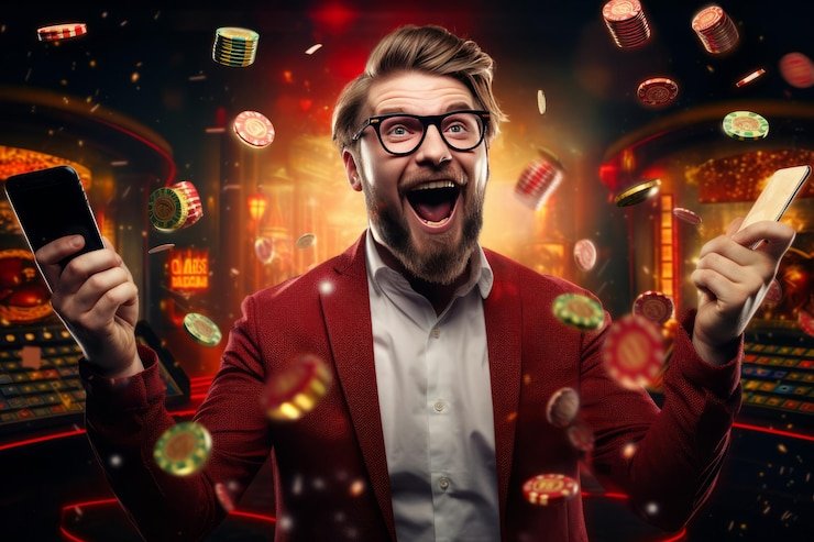 Texas Hold'em Bonus table list and betting interface on depobos com mobile